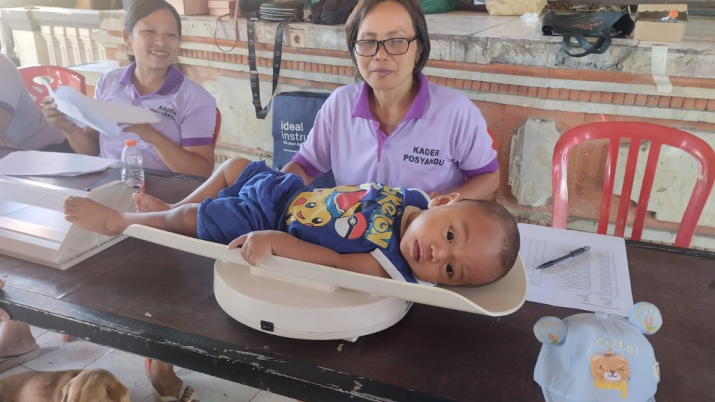 Kegiatan Rutin Posyandu Balita di Banjar Tegeh Dalung